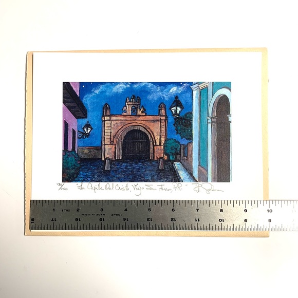 Jose Gorbea print of Puerto Rico. - Picture 2 of 6